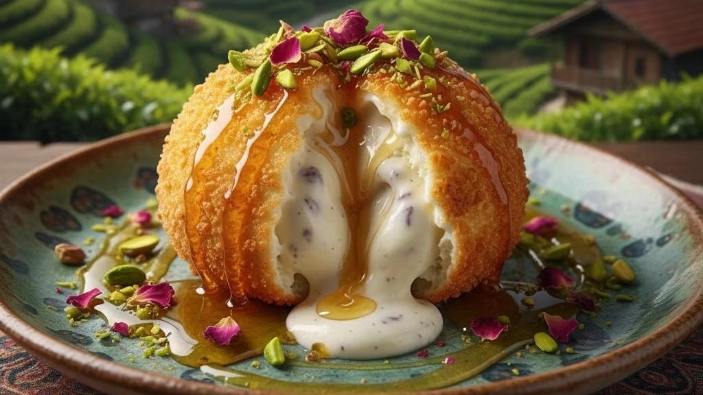بستنی سرخ کرده قرن جدید در گیلان